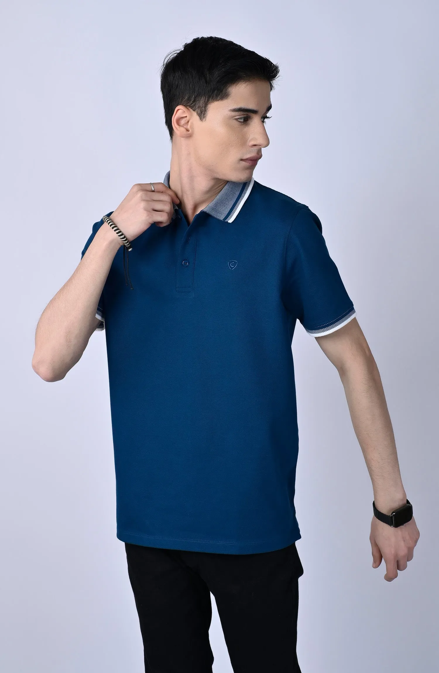 Half Sleeves Stretch Polo