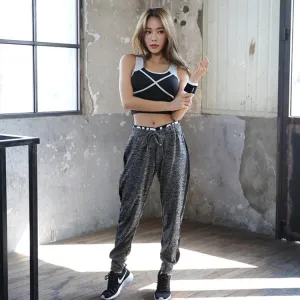 Jogging Training Sporty Long Pants Breathable Quick Dry Fitness Plus Size Loose Yoga Women Slim-Fit Activewear