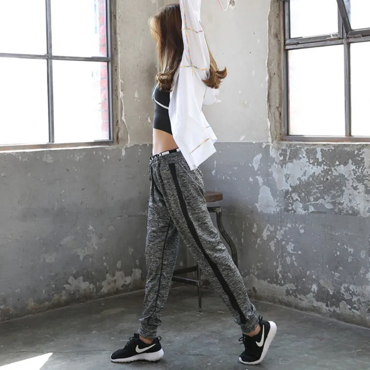 Jogging Training Sporty Long Pants Breathable Quick Dry Fitness Plus Size Loose Yoga Women Slim-Fit Activewear