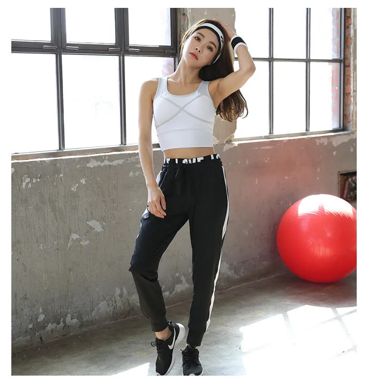 Jogging Training Sporty Long Pants Breathable Quick Dry Fitness Plus Size Loose Yoga Women Slim-Fit Activewear