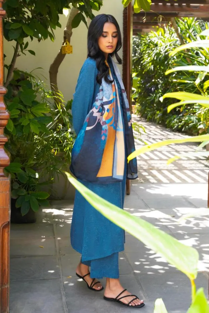 Kalidaar Co-Ord - Teal Blue