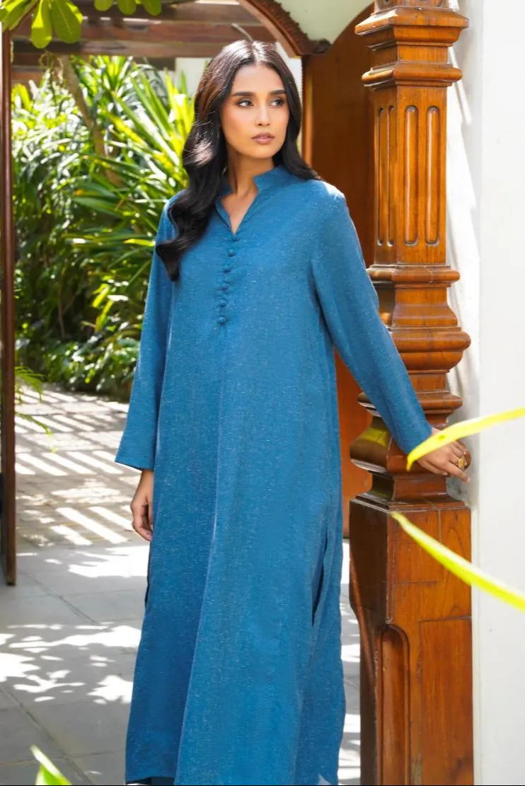 Kalidaar Co-Ord - Teal Blue