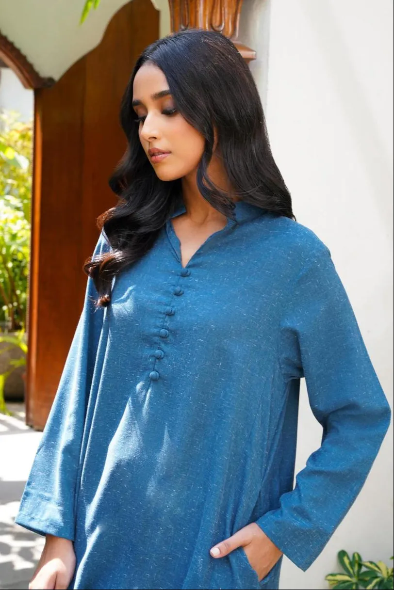 Kalidaar Co-Ord - Teal Blue