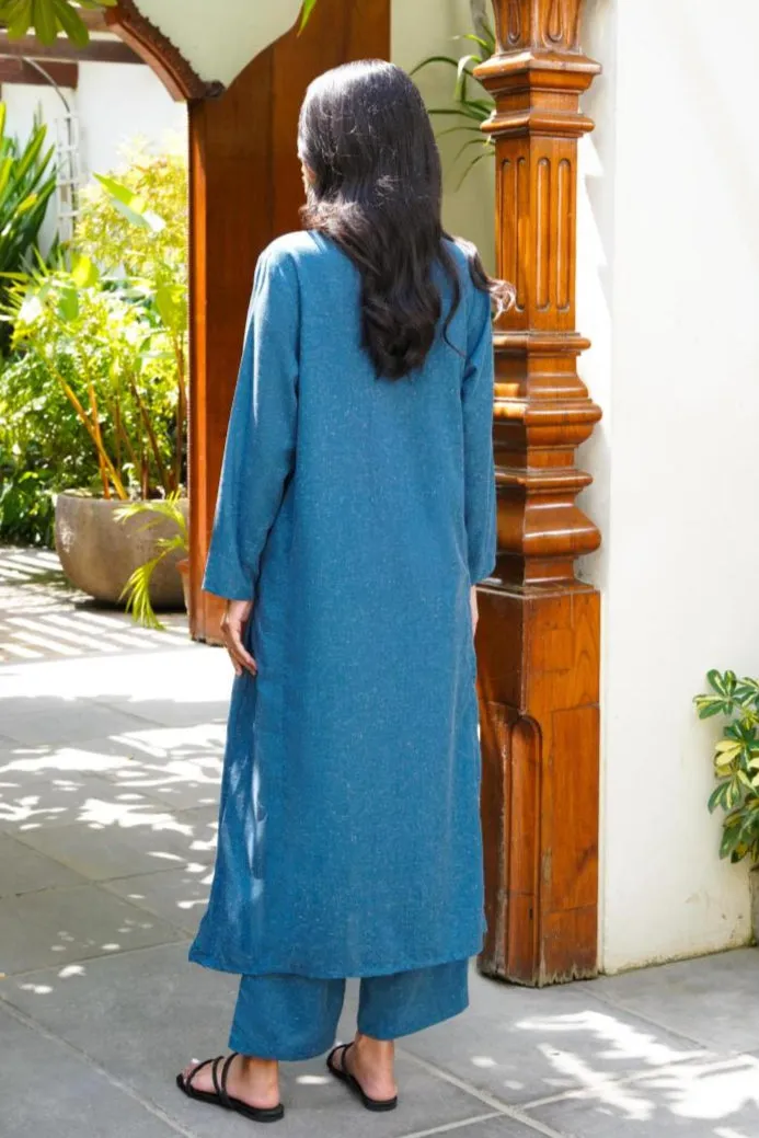 Kalidaar Co-Ord - Teal Blue