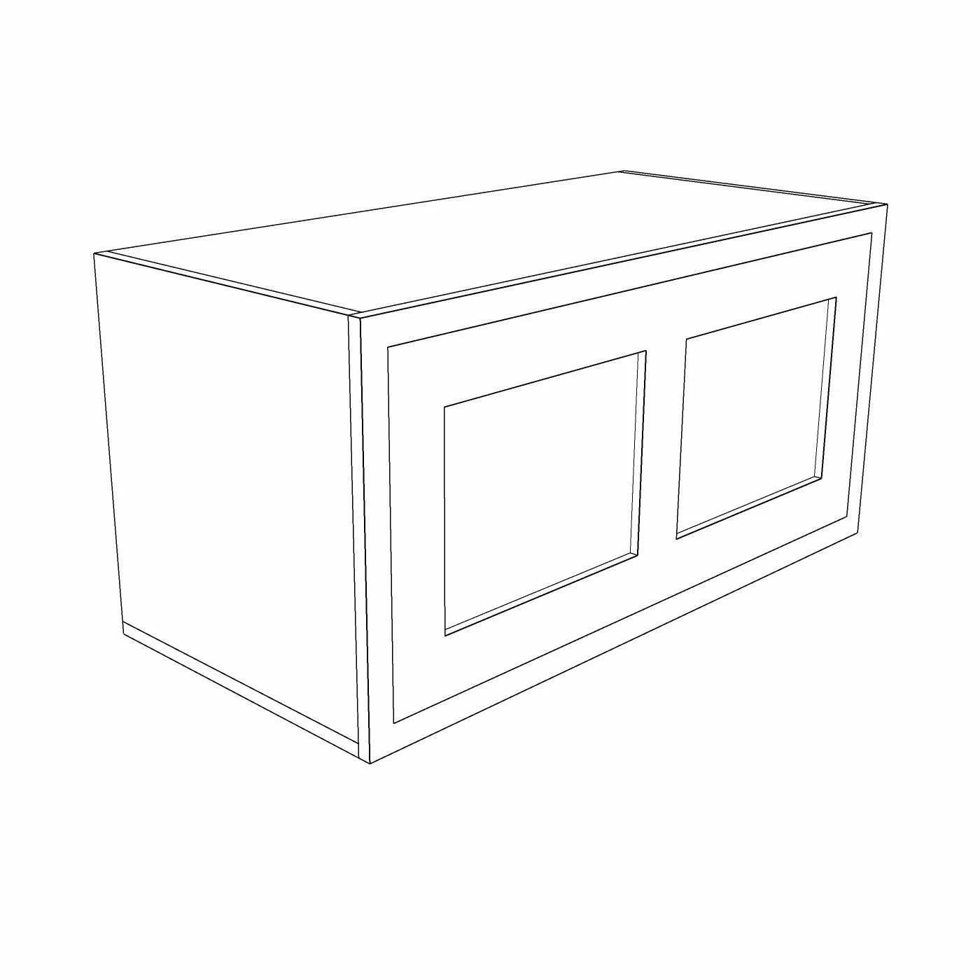 Large Shaker Canopy Hood Housing