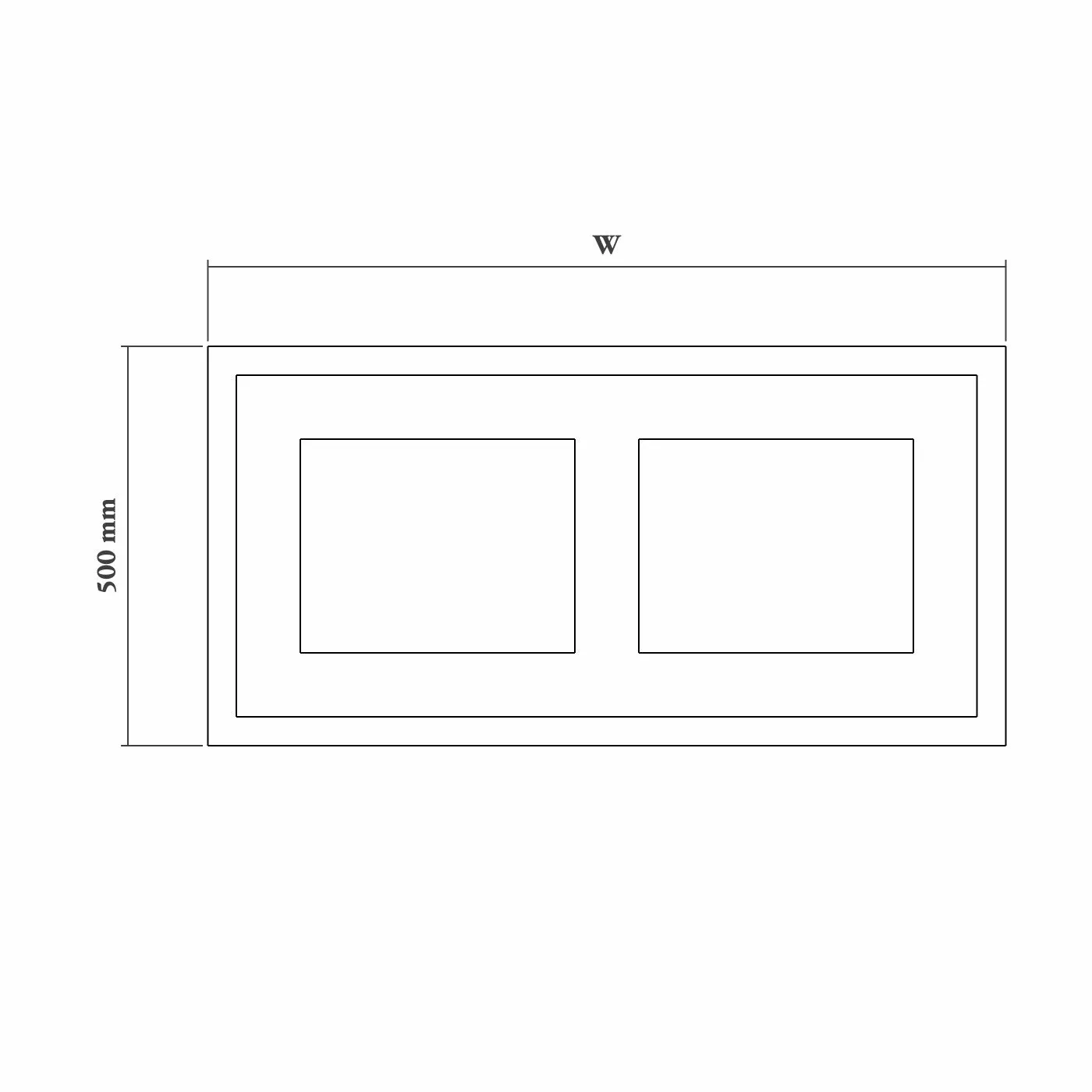 Large Shaker Canopy Hood Housing