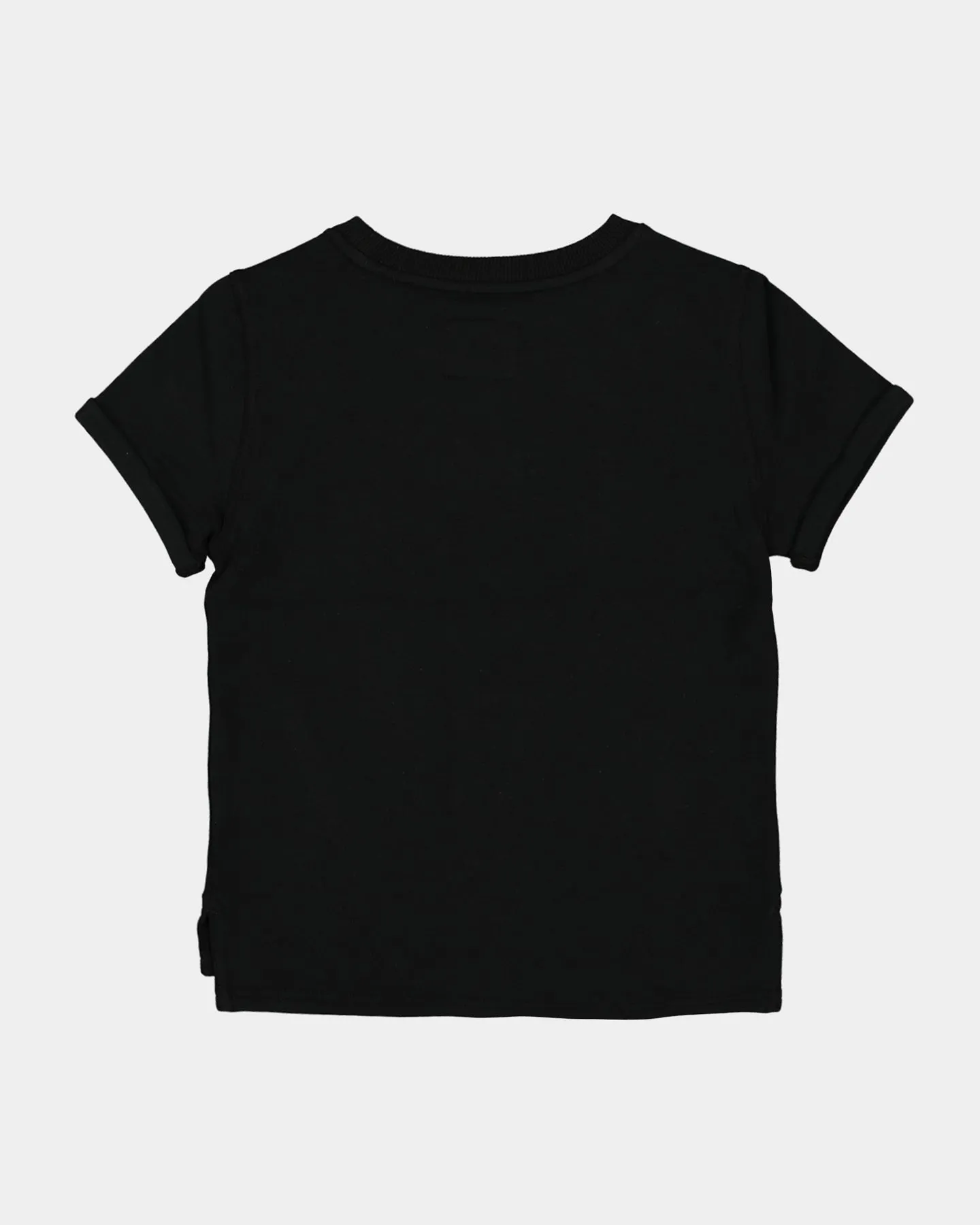 Lil Homme Kid's Commando Short Sleeve T-Shirt Black