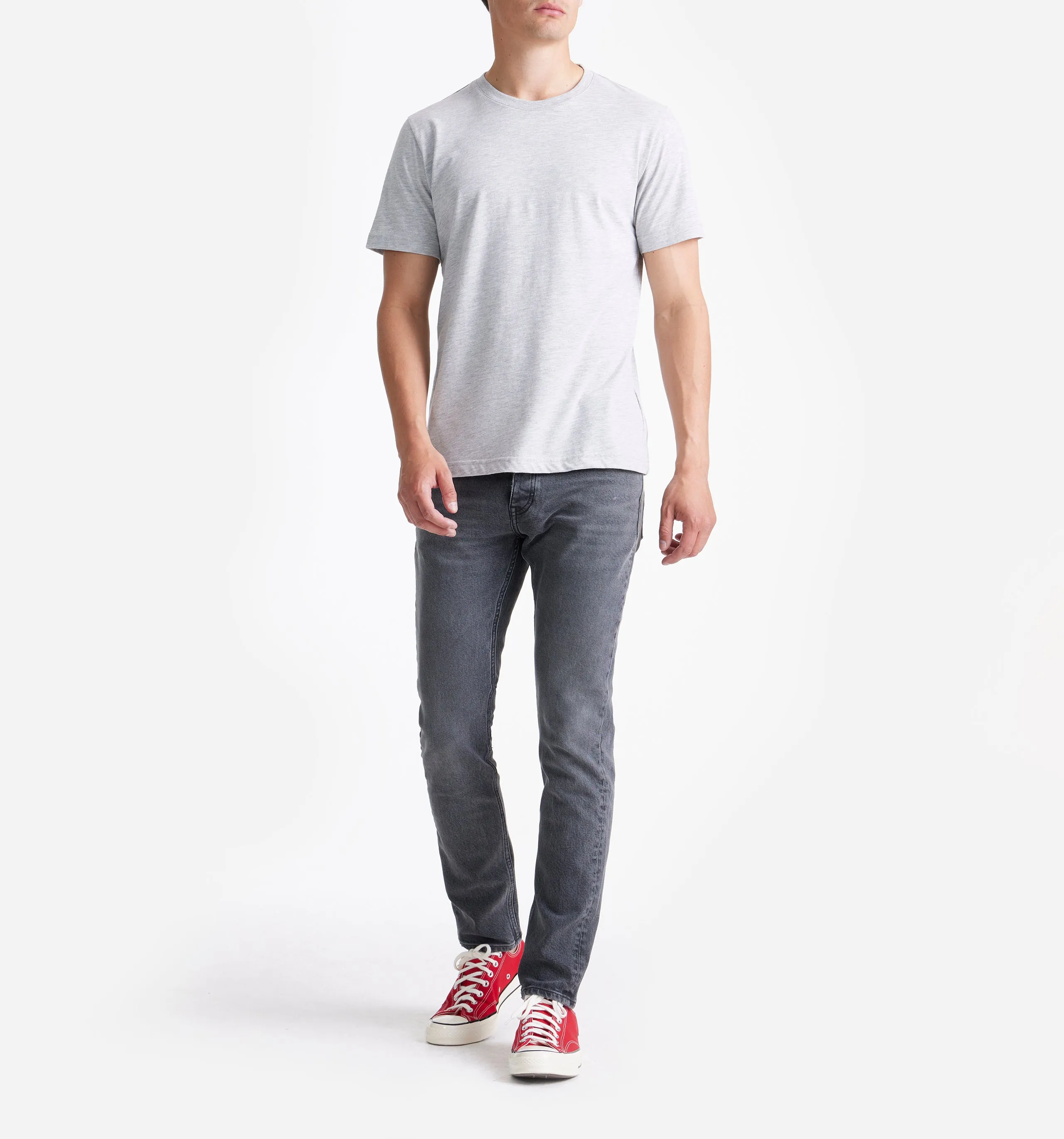 Logo Crewneck T-shirt Grey HTR