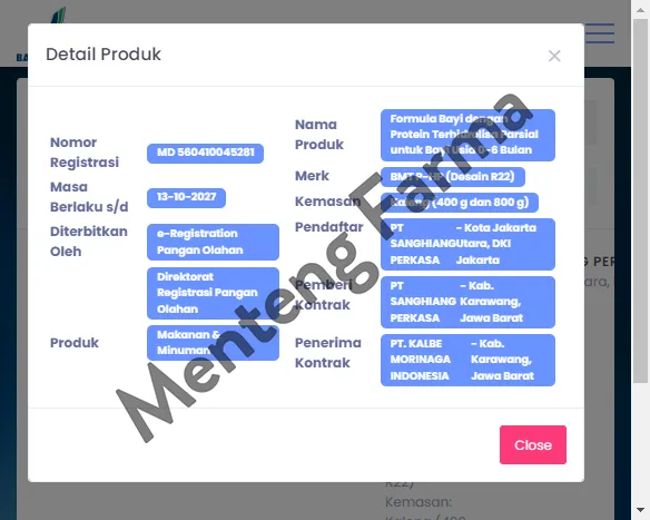 Morinaga BMT PHP 400 Gr - Susu Formula Bayi