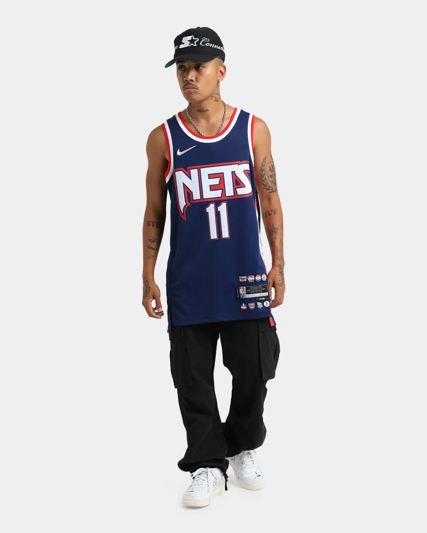 Nike Brooklyn Nets Kyrie Irving #11 Mixtape Swingman Jersey Blue Void/White