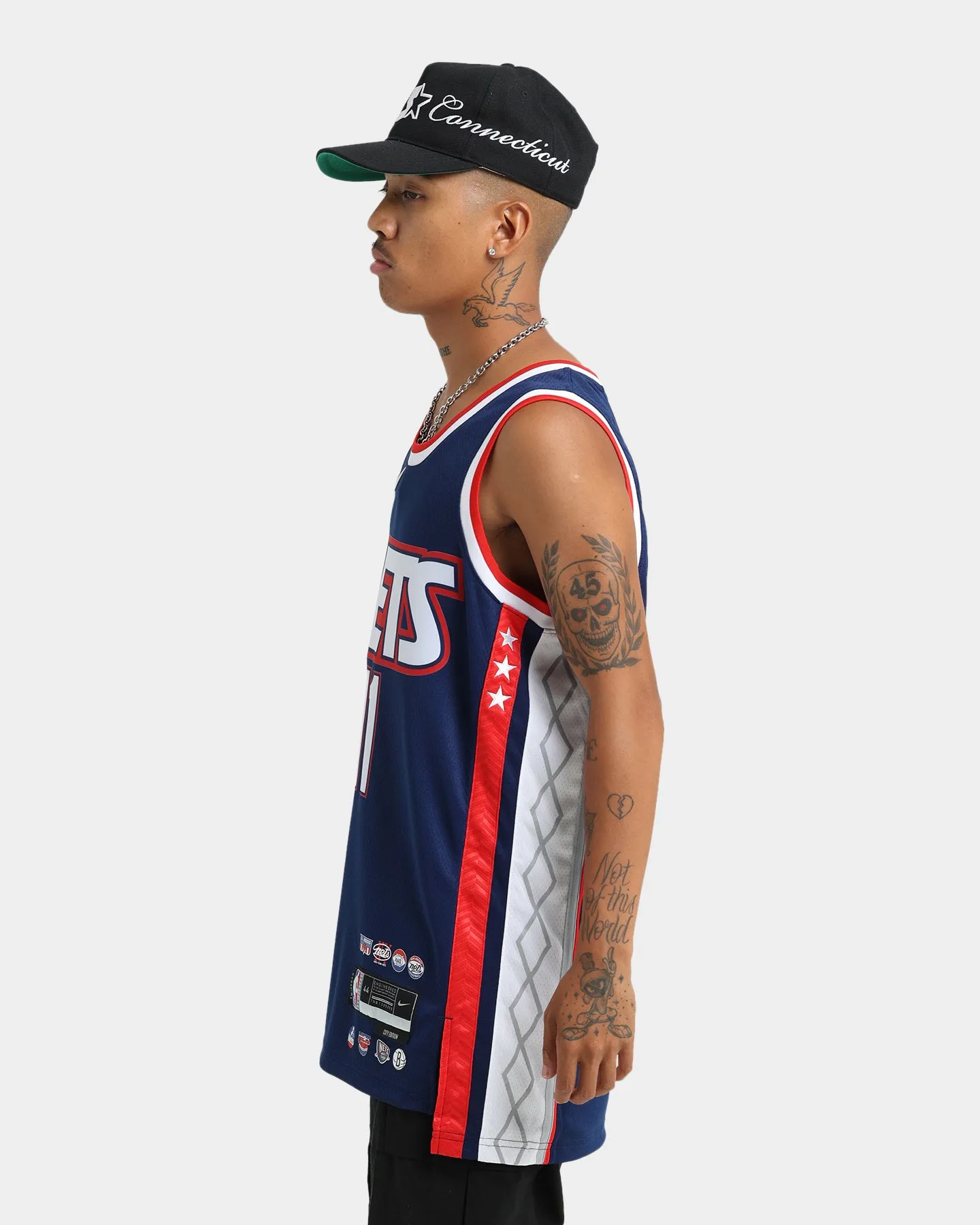 Nike Brooklyn Nets Kyrie Irving #11 Mixtape Swingman Jersey Blue Void/White