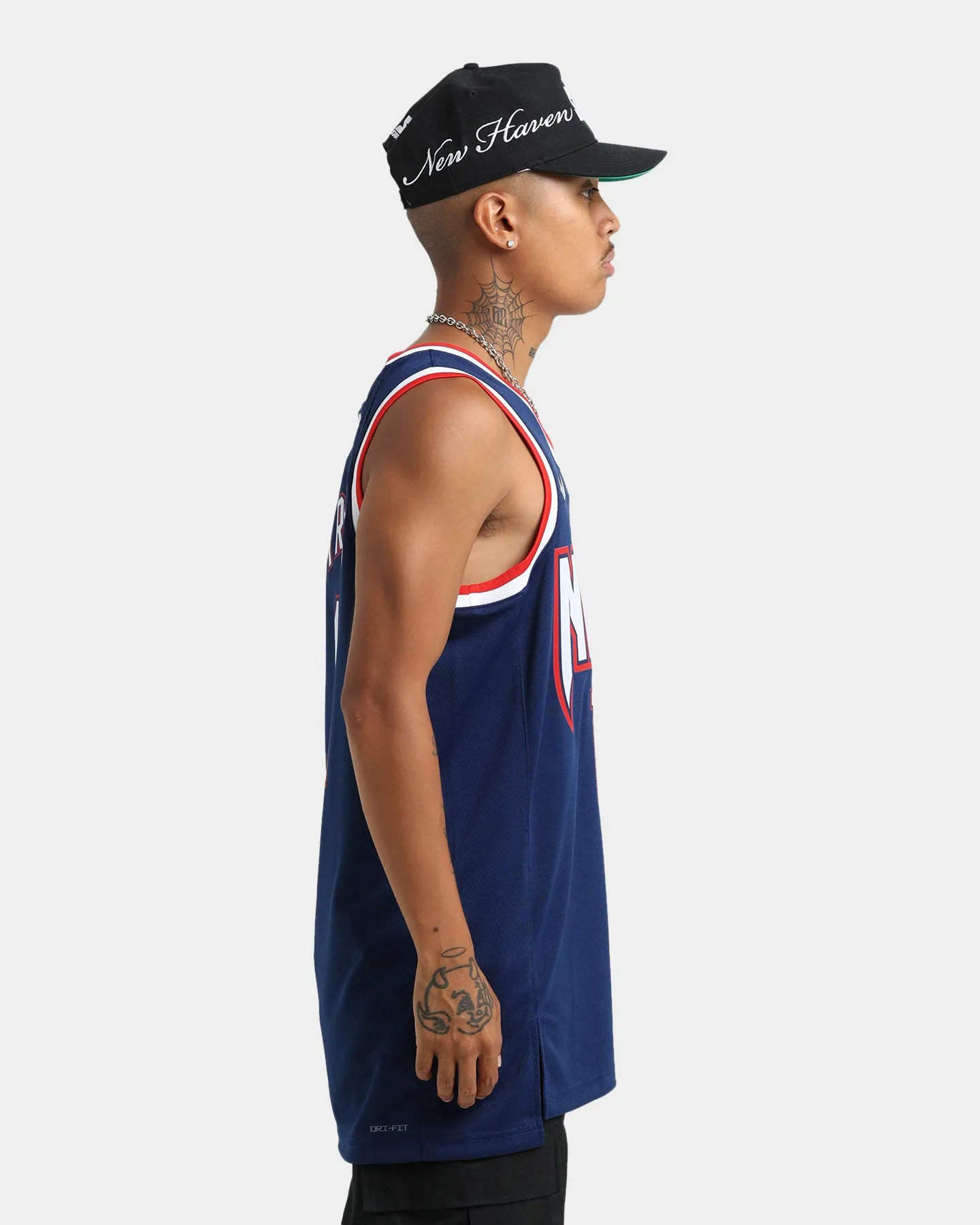 Nike Brooklyn Nets Kyrie Irving #11 Mixtape Swingman Jersey Blue Void/White