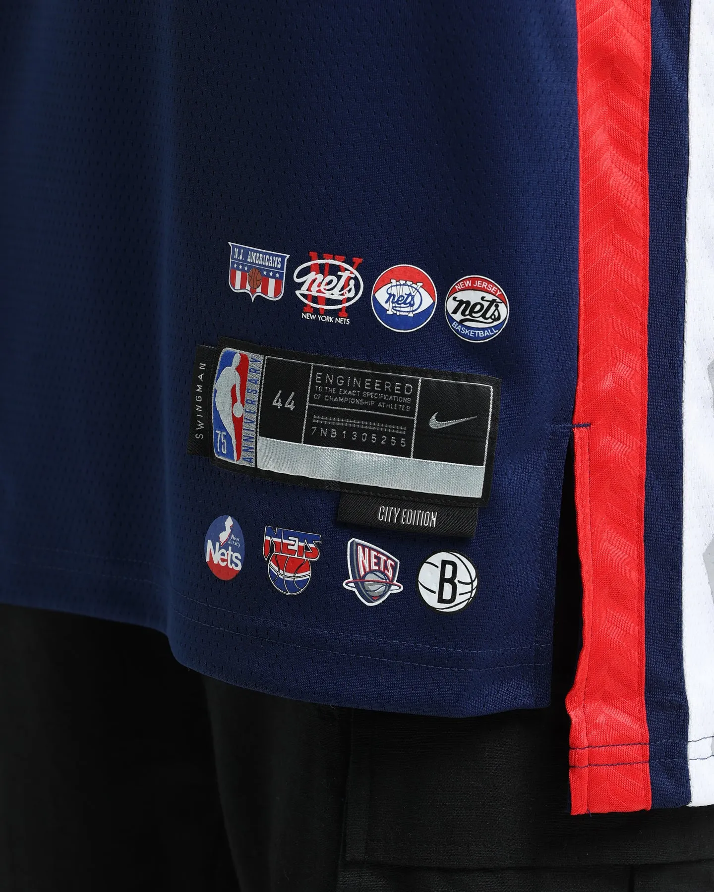 Nike Brooklyn Nets Kyrie Irving #11 Mixtape Swingman Jersey Blue Void/White