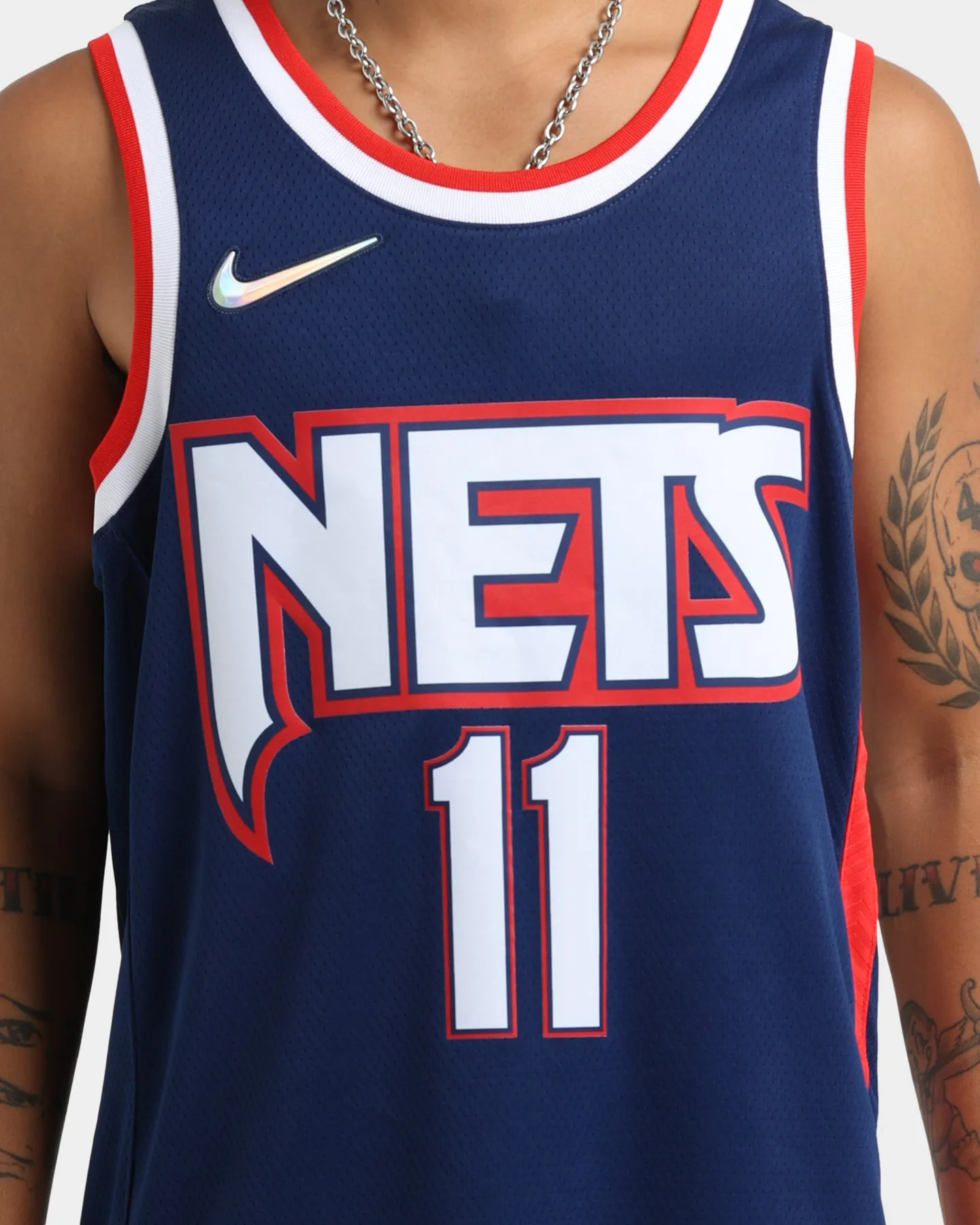 Nike Brooklyn Nets Kyrie Irving #11 Mixtape Swingman Jersey Blue Void/White