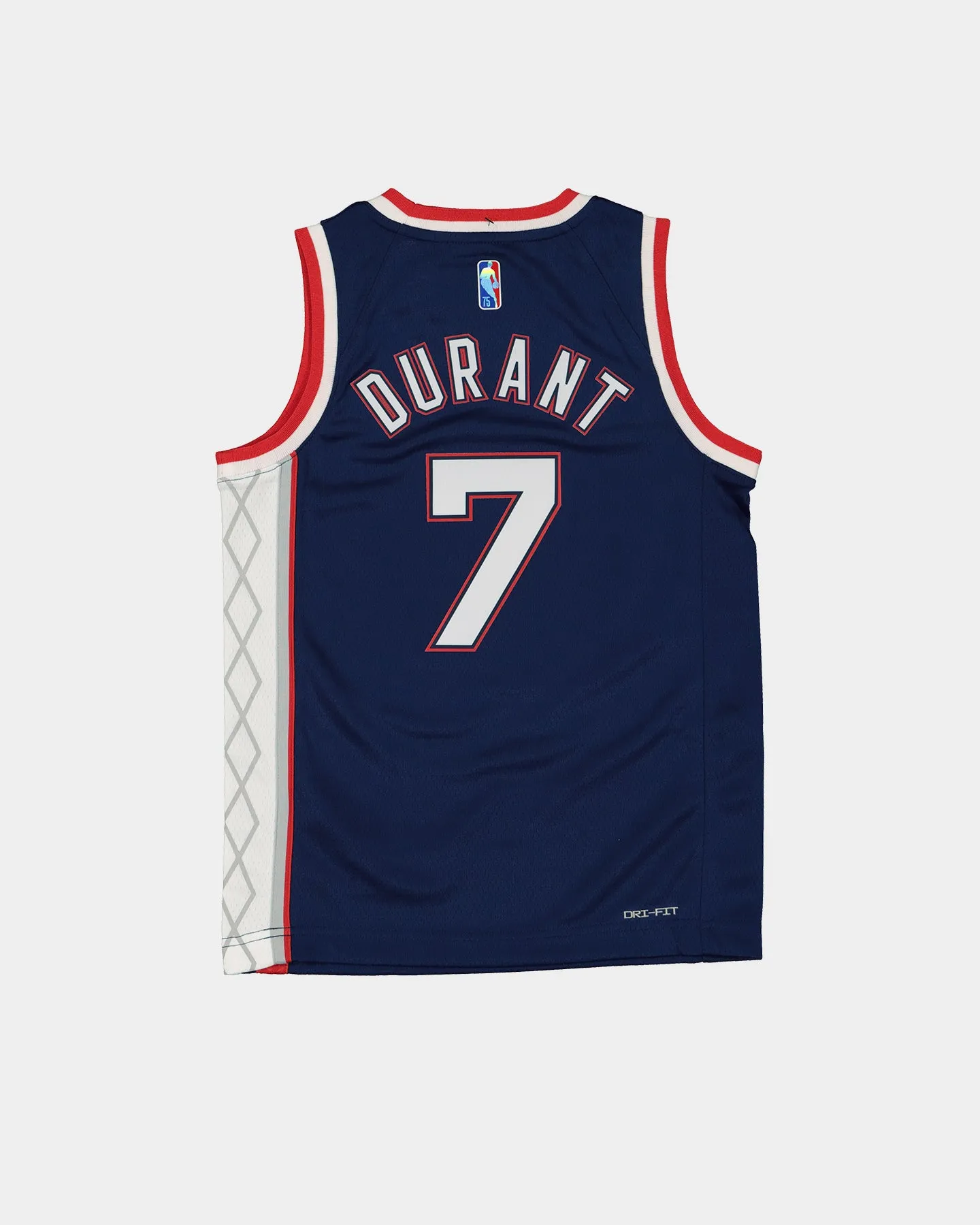Nike Kids' Brooklyn Nets Kevin Durant #7 City Edition Swingman Jersey Midnight Navy