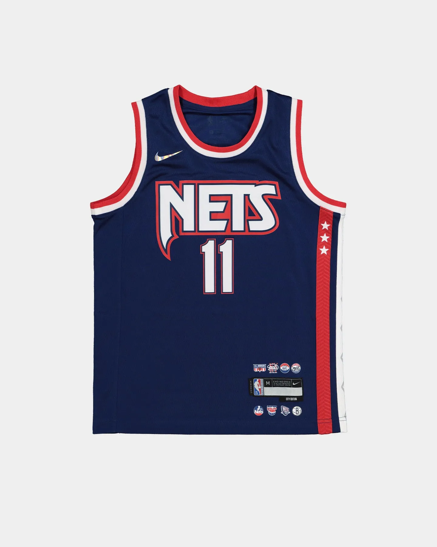 Nike Kids' Kyrie Irving Brooklyn Nets #11 City Edition Swingman Jersey Midnight Navy