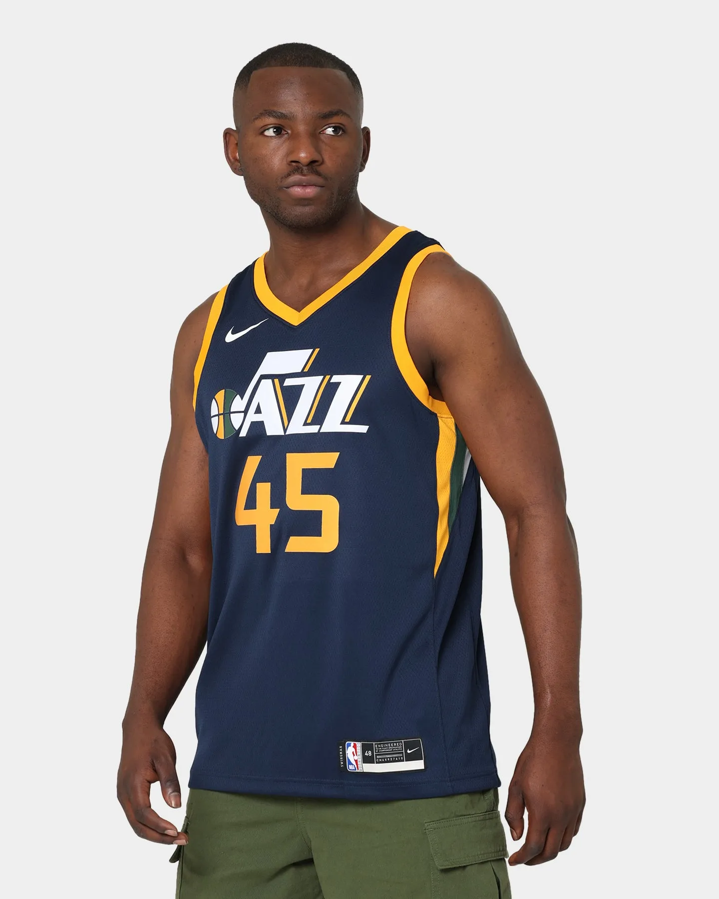 Nike Utah Jazz Donovan Mitchell #45 Icon Swingman Jersey College Navy