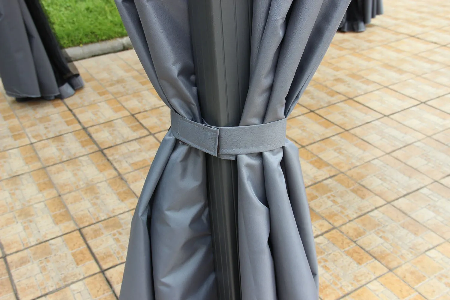 Norfolk Leisure Runcton Gazebo Square Rectangle High Quality Large - Anthracite and Grey