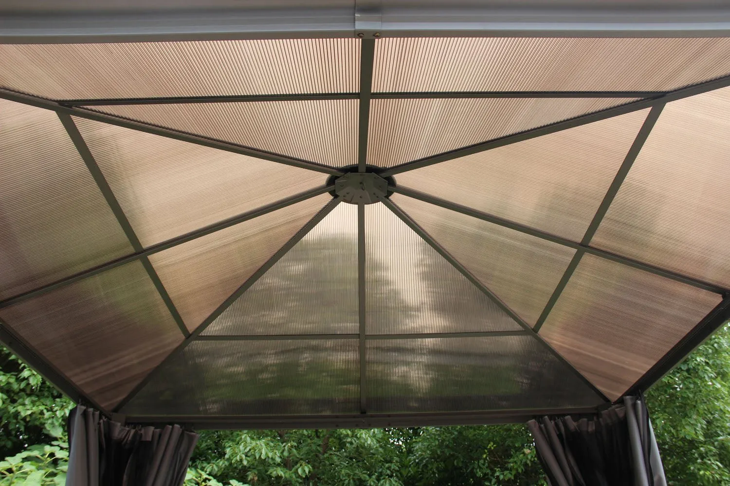 Norfolk Leisure Runcton Gazebo Square Rectangle High Quality Large - Anthracite and Grey