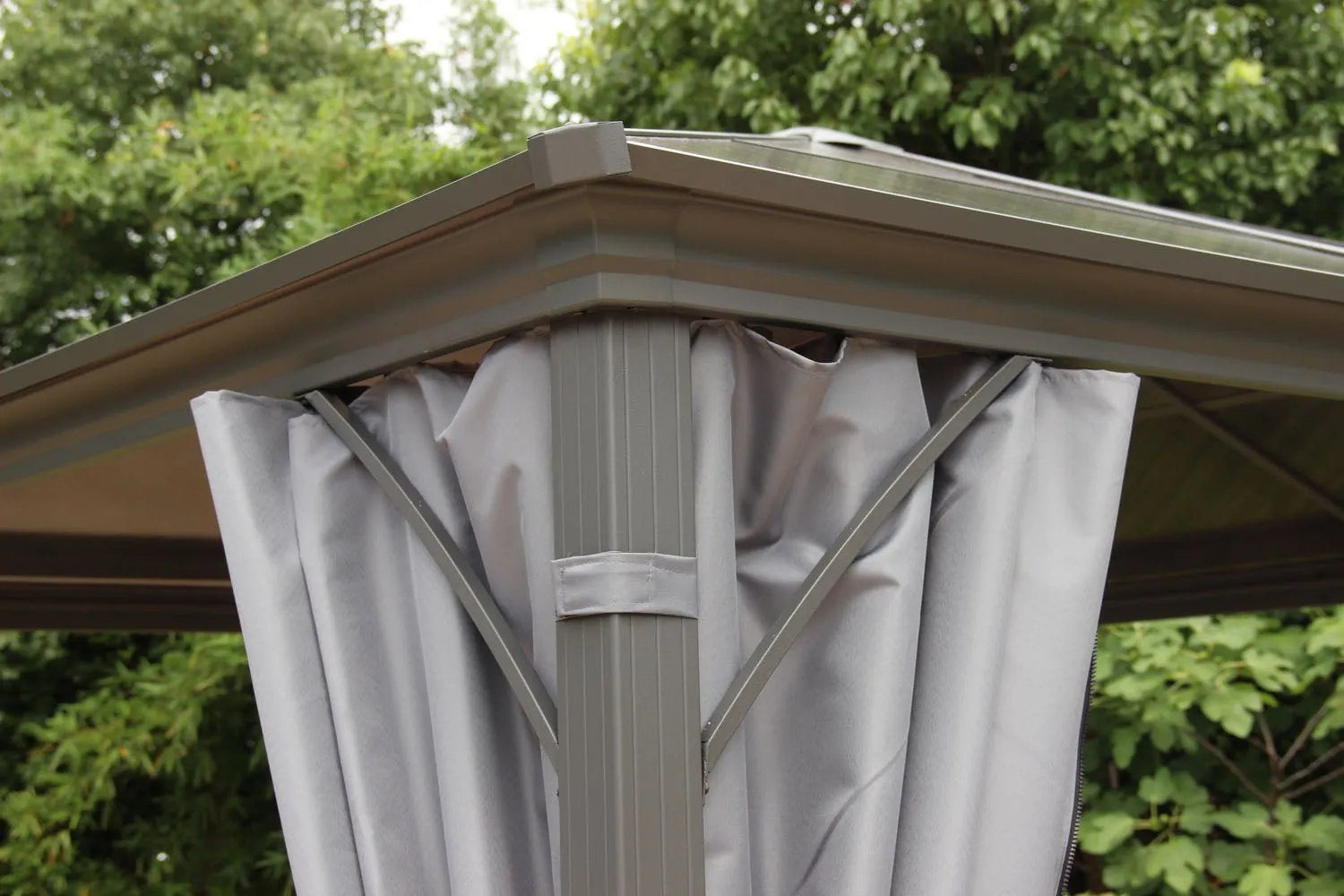 Norfolk Leisure Runcton Gazebo Square Rectangle High Quality Large - Anthracite and Grey