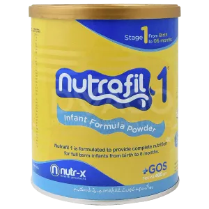 NUTRAFIL INFANT FORMULA STAGE 1 FROM BITH TO 6 MONTH 400GM