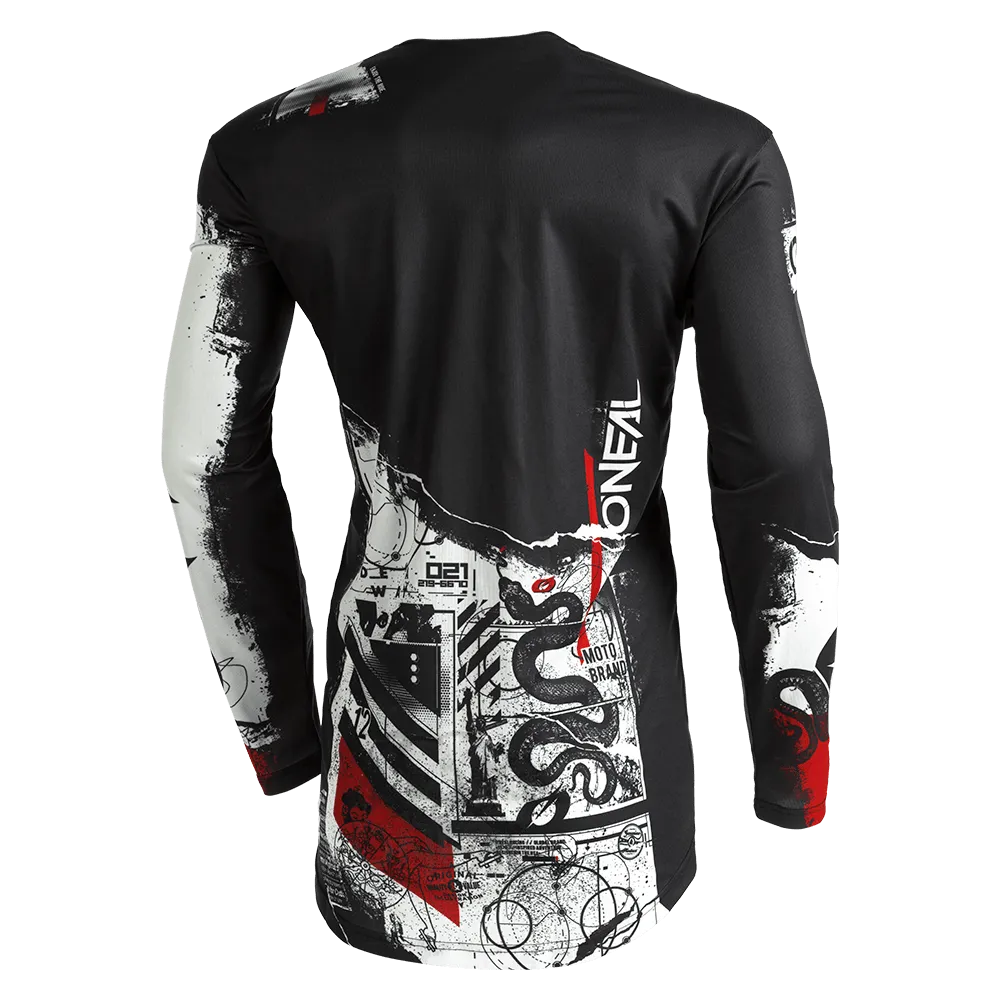 O'Neal Mayhem Youth Scarz Jersey Black/White