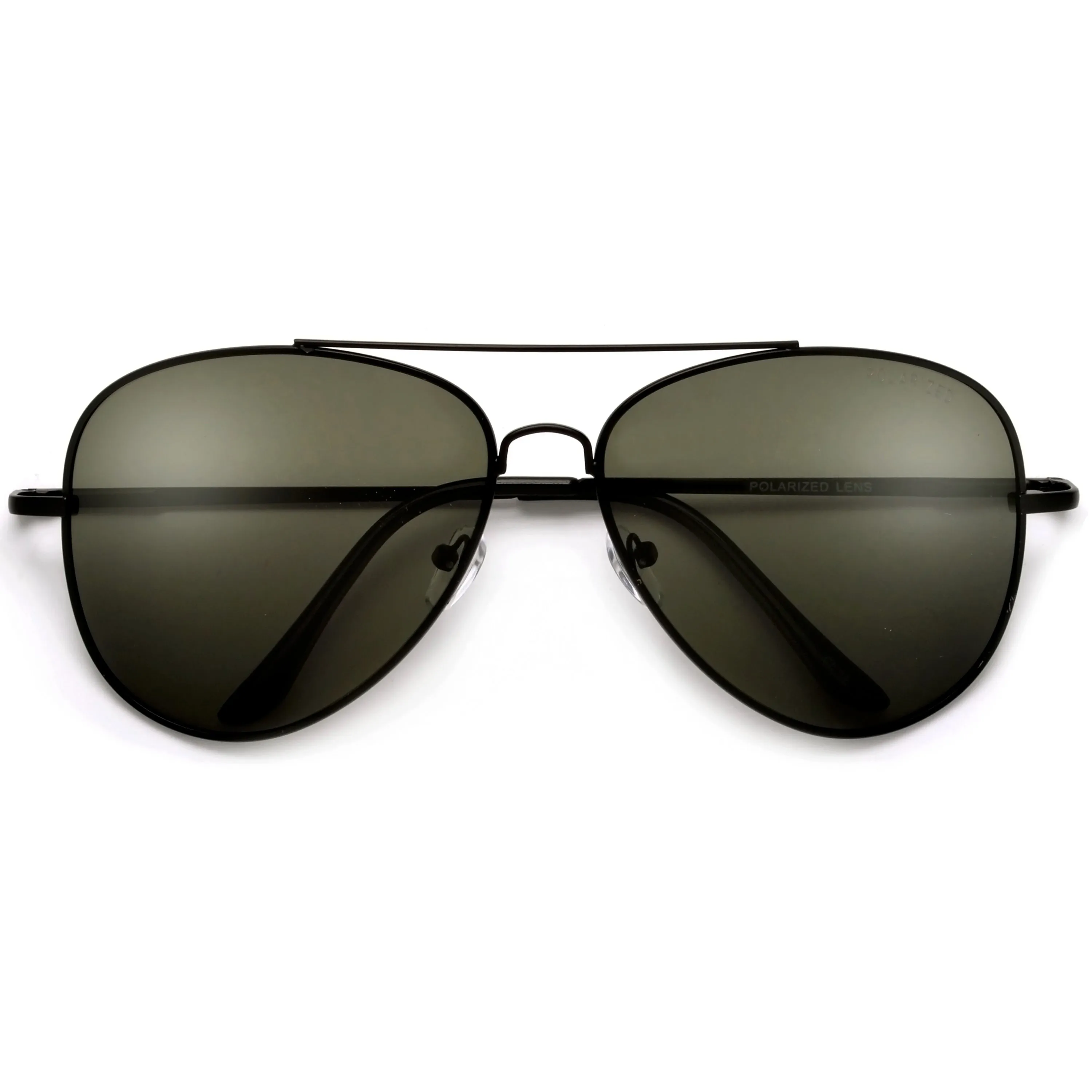 Polarized Glare Reducing 61mm Classic Tear Drop Aviator Sunglasses