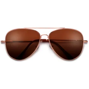 Polarized Glare Reducing 61mm Classic Tear Drop Aviator Sunglasses
