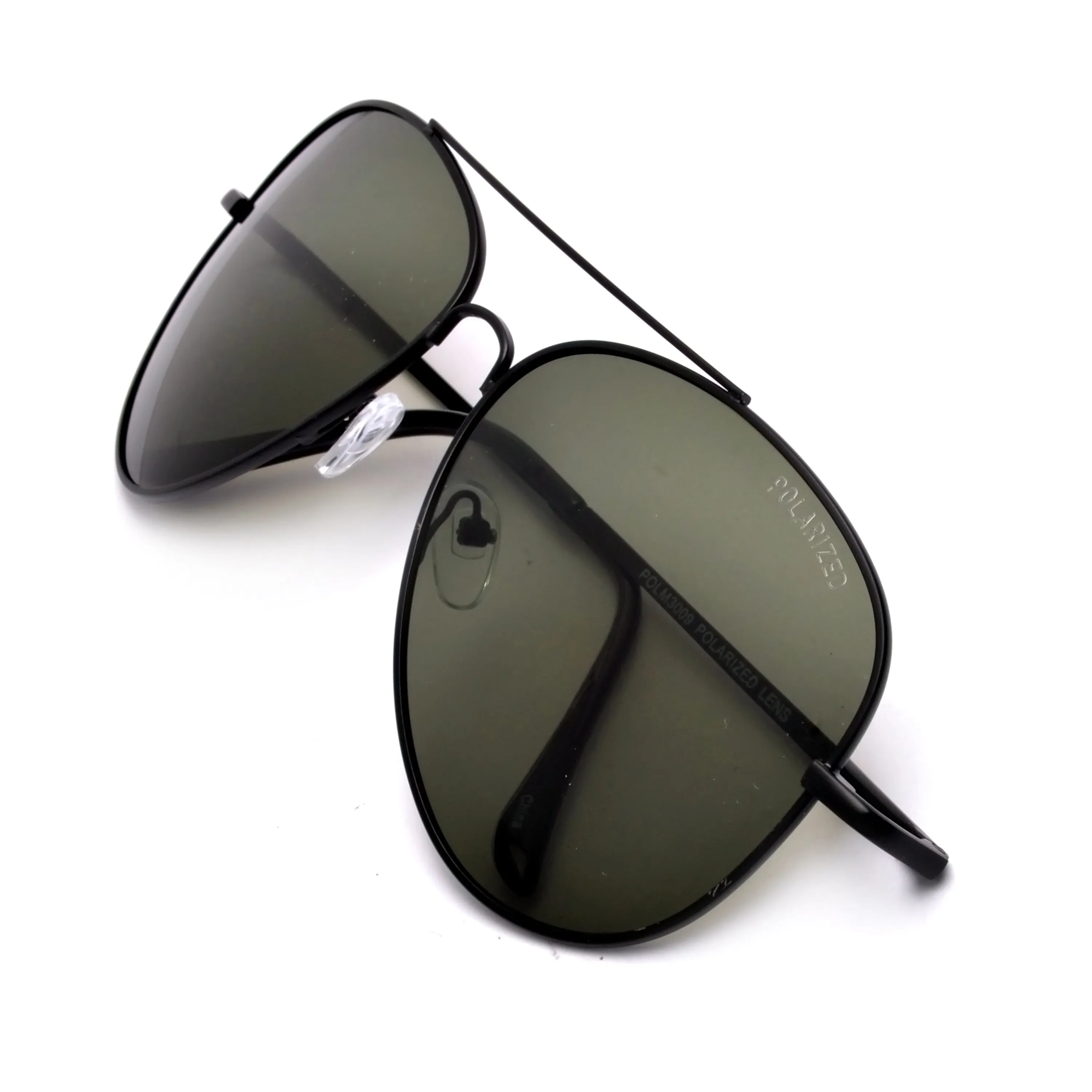 Polarized Glare Reducing 61mm Classic Tear Drop Aviator Sunglasses