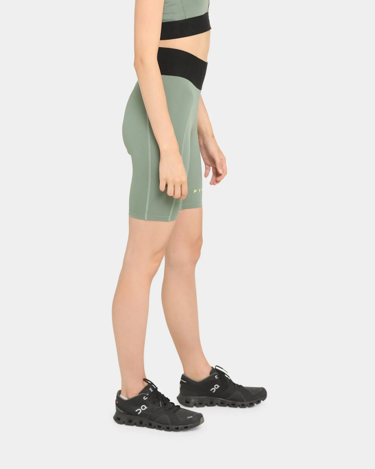 PYRA Women's Altitude Bike Shorts Olive Green