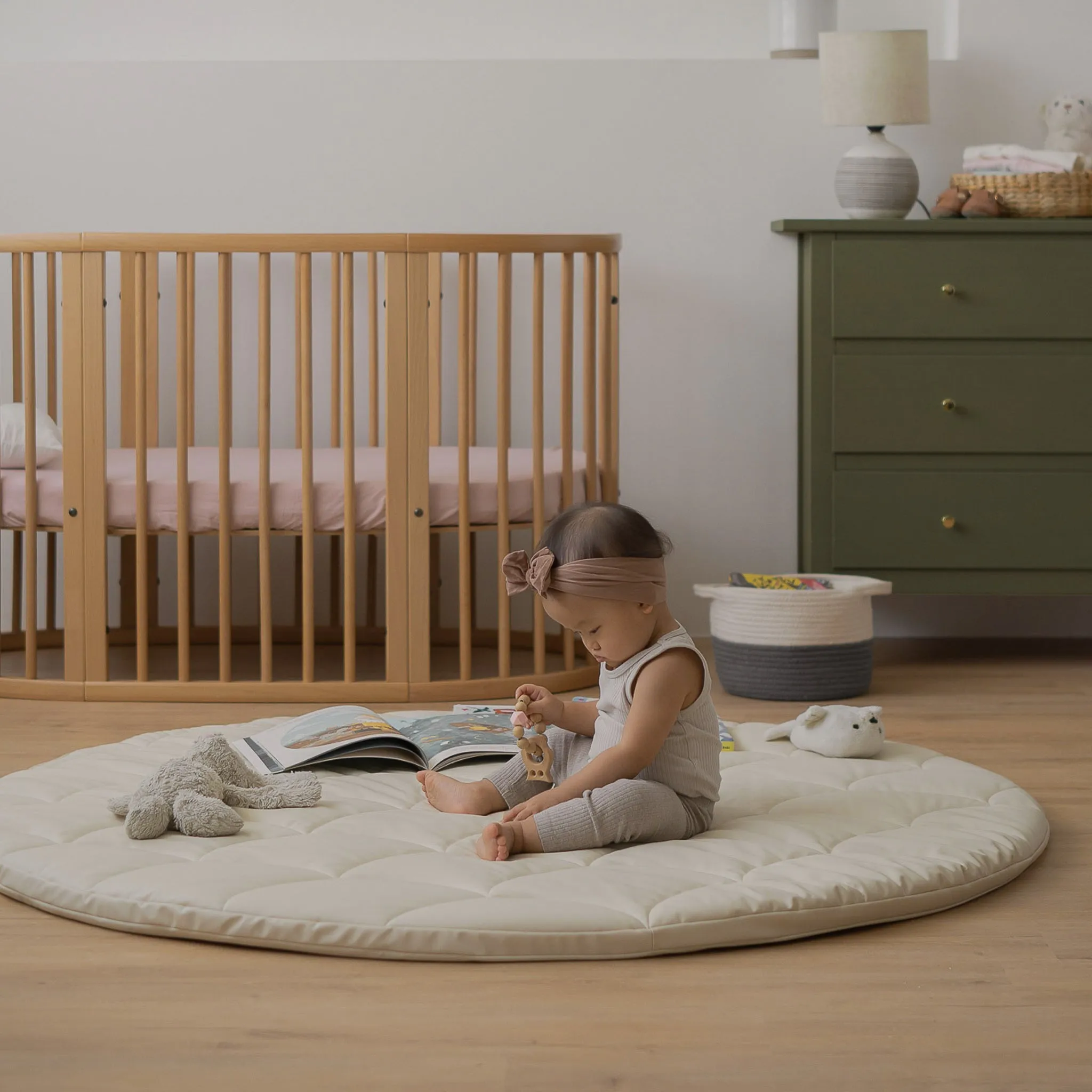 Round Playmat - Soft Ecru