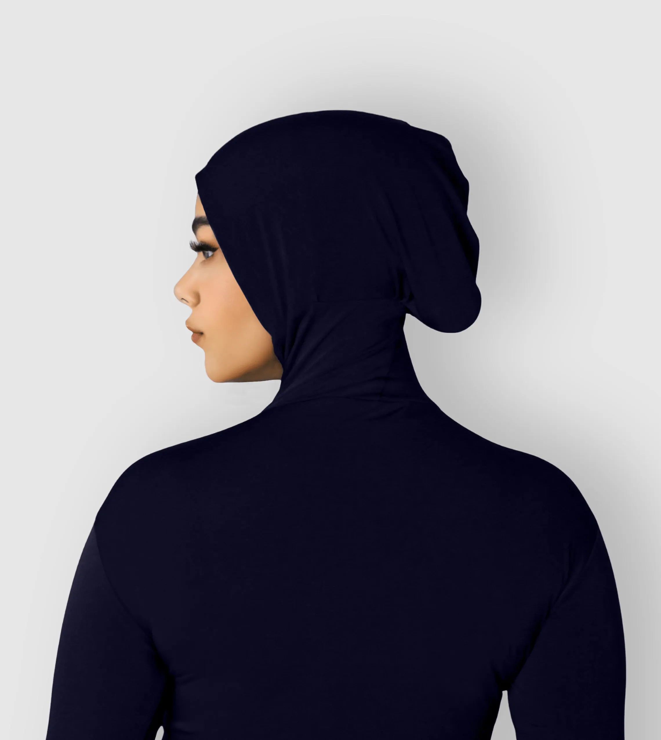 RUUQ Bodysuit Long Sleeve with Hijab Cap - Navy