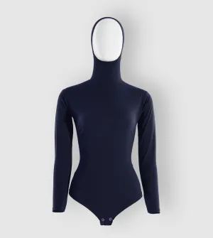 RUUQ Bodysuit Long Sleeve with Hijab Cap - Navy