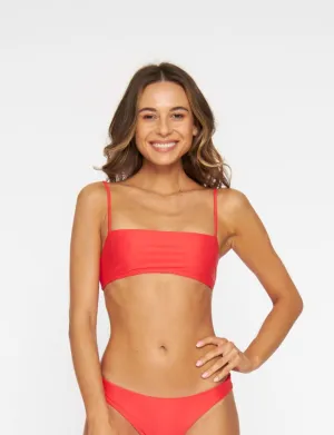 Sanur Bandeau Bikini Top Heat