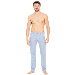 Slim Linen Pant: Blue