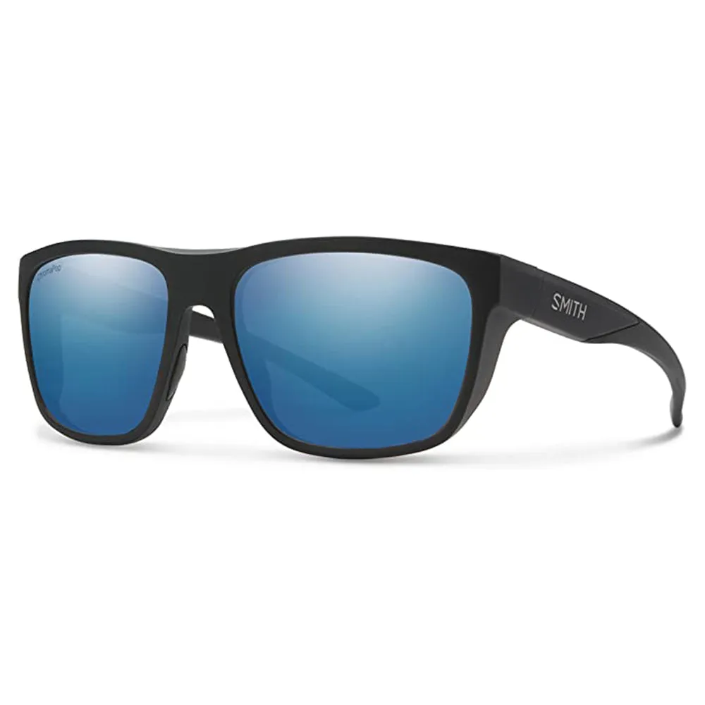 Smith Unisex Matte Black Frame Chromapop Blue Mirror Lens Polarized Sunglasses - 20522300360QG