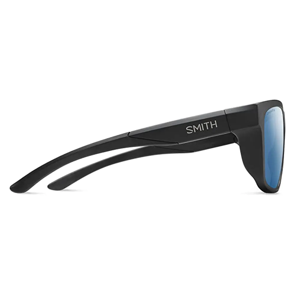 Smith Unisex Matte Black Frame Chromapop Blue Mirror Lens Polarized Sunglasses - 20522300360QG