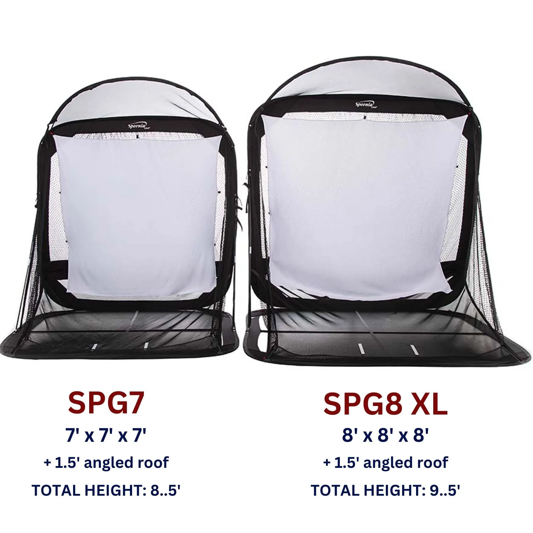 Spornia Golf Net. SPG-8 XL Spornia Golf Practice Net LARGE 8ft x 8ft x 8ft