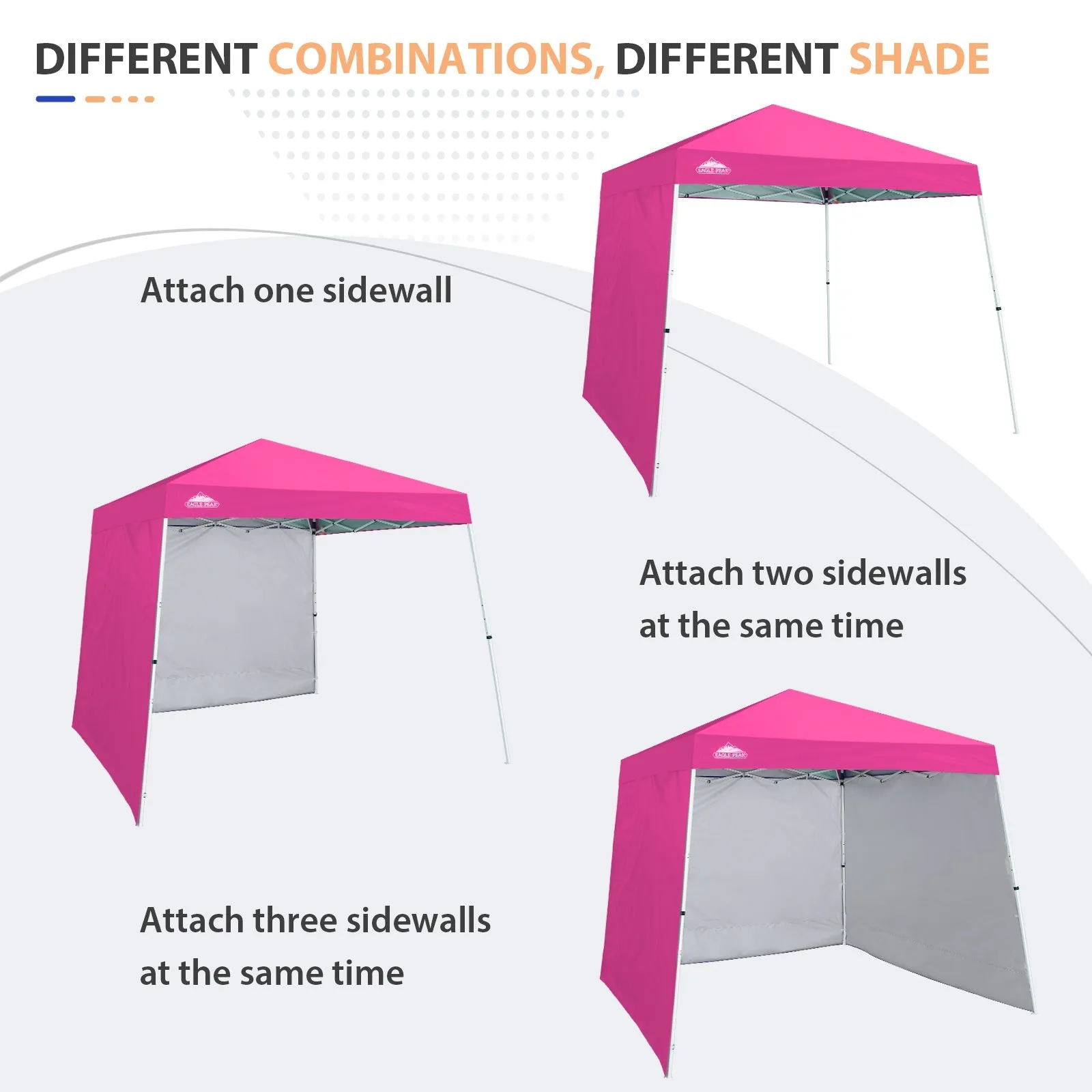 Sunwall / Sidewall for 10x10 Slant Leg Canopy Only, 1 Sidewall