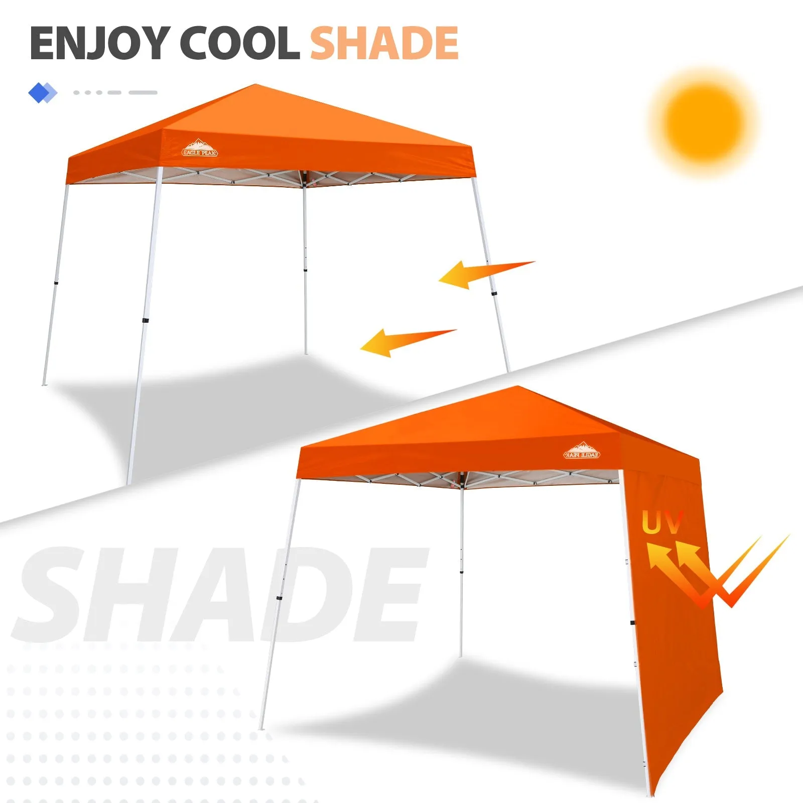 Sunwall / Sidewall for 10x10 Slant Leg Canopy Only, 1 Sidewall
