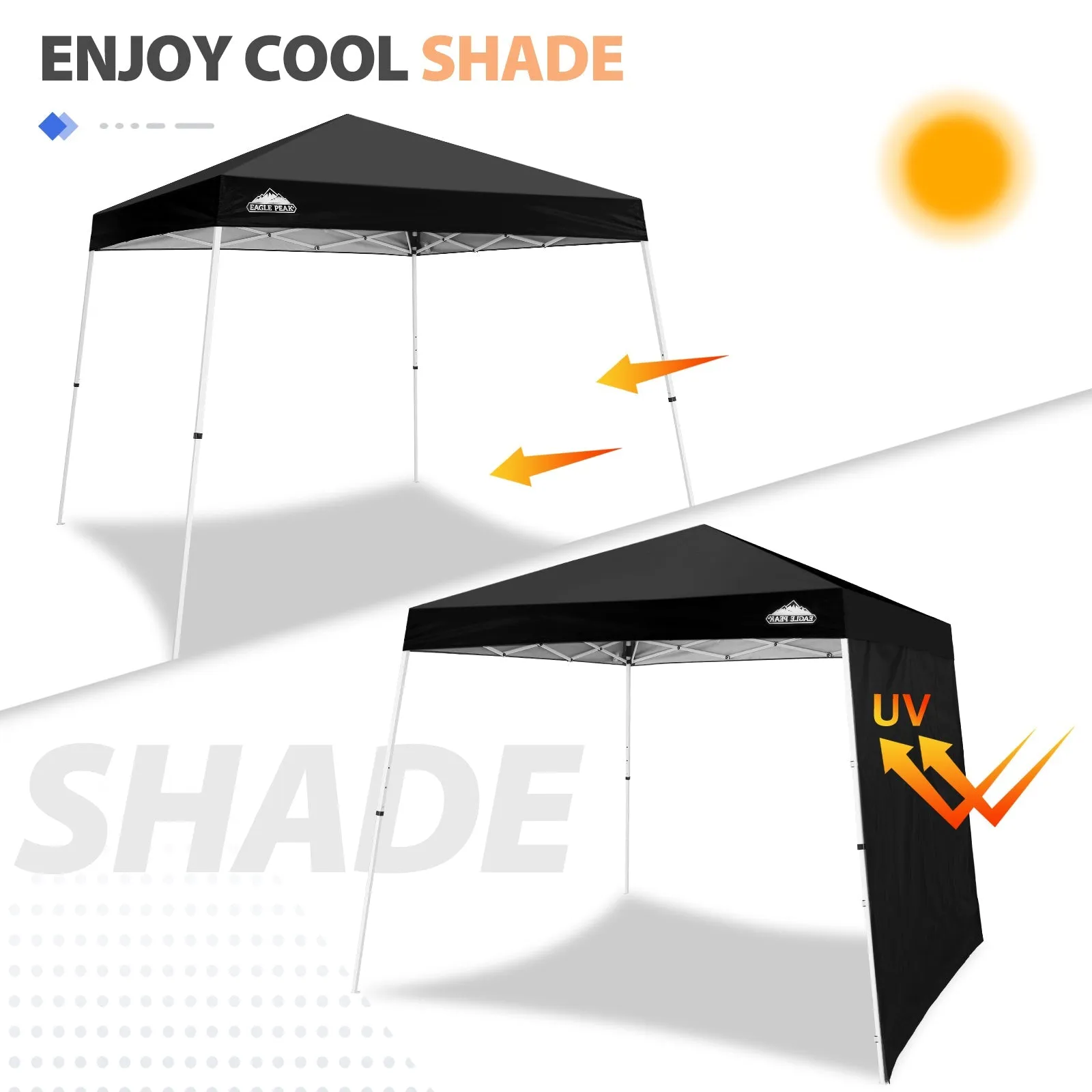 Sunwall / Sidewall for 10x10 Slant Leg Canopy Only, 1 Sidewall