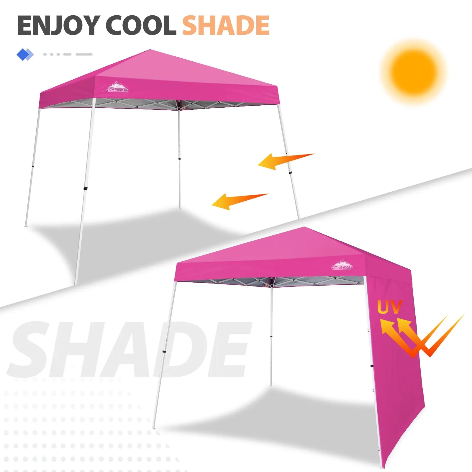 Sunwall / Sidewall for 10x10 Slant Leg Canopy Only, 1 Sidewall