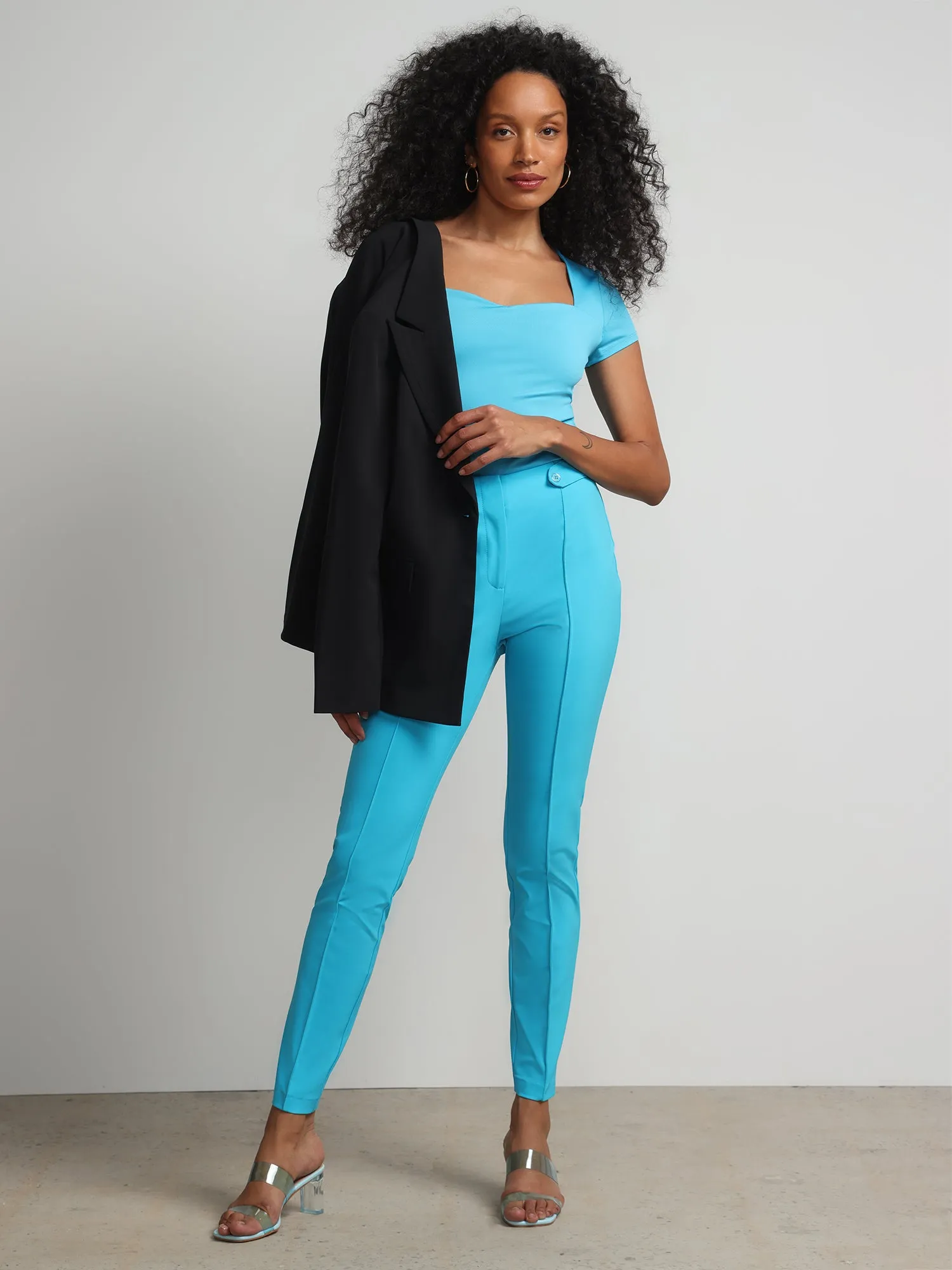 Tall High Rise Slim Leg Ankle Pant - Fit To Flatter