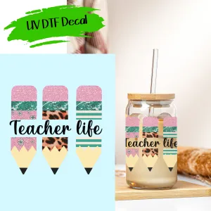 Teacher Life 2 - UV DTF Decals (SHIPS IN 3-7 BUS DAYS)