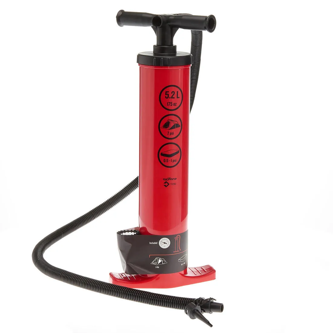 Tent & Mattress Hand Pump Double Action 5.2L
