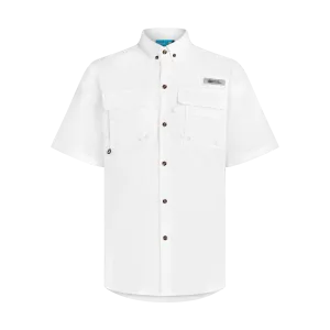 THE SPF BAHAMIANO SHIRT SHORT SLEEVE -WHITE