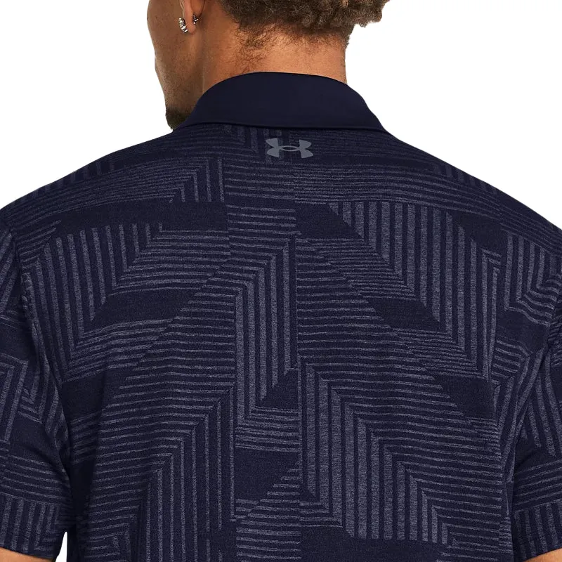 UNDER ARMOUR Playoff Geo Jacquard Men's Polo (Midnight Navy)