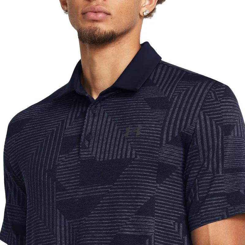 UNDER ARMOUR Playoff Geo Jacquard Men's Polo (Midnight Navy)