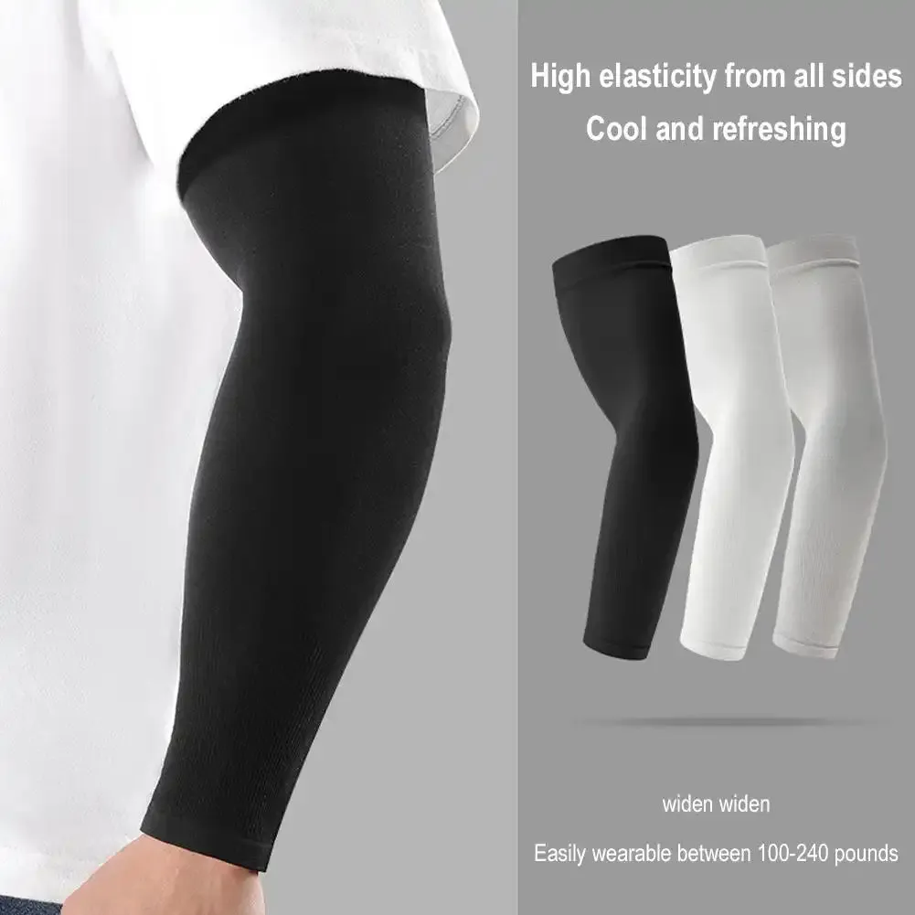 UPF 50  Plus Size Cooling Sleeves for Cycling, Golf, Basketball, Fishing and Driving