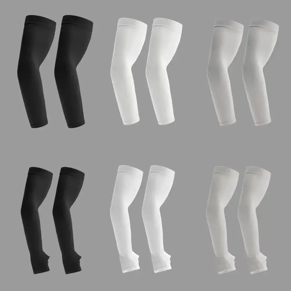 UPF 50  Plus Size Cooling Sleeves for Cycling, Golf, Basketball, Fishing and Driving